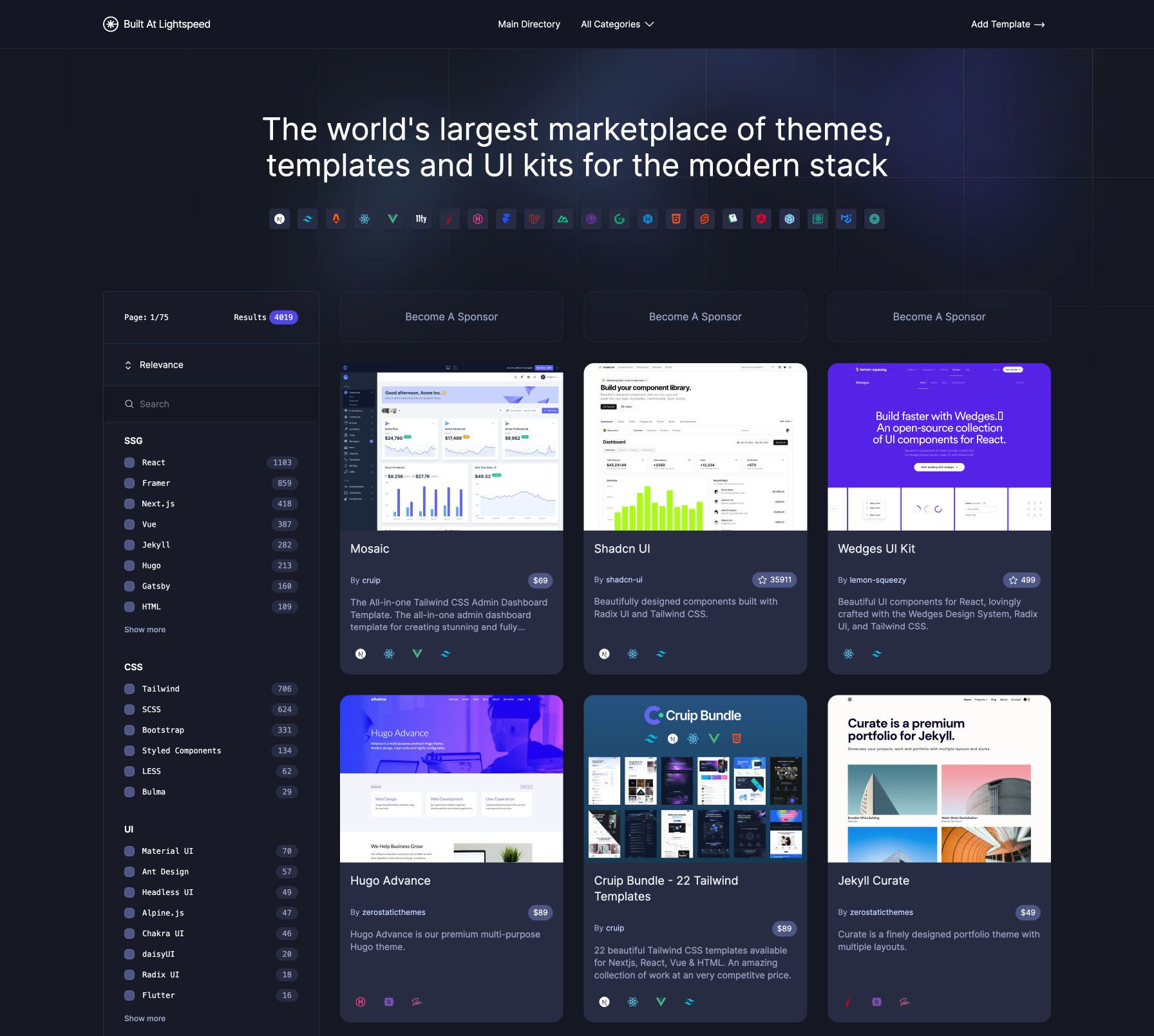 Jamstack Marketplace