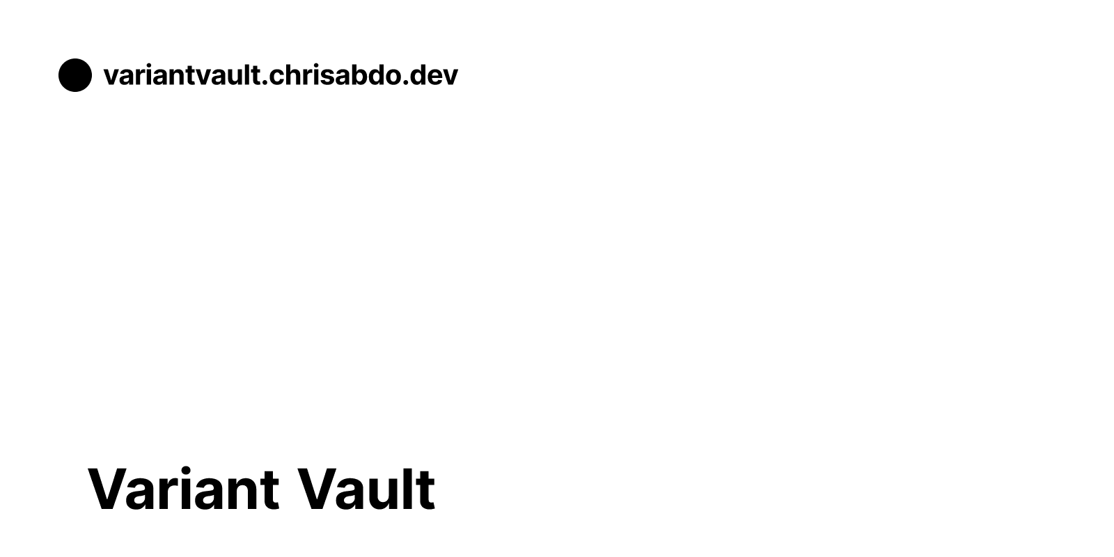 Variant Vault